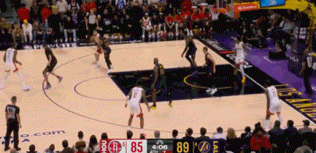 詹姆斯率湖人双杀火箭 杜兰特空砍23+6+4